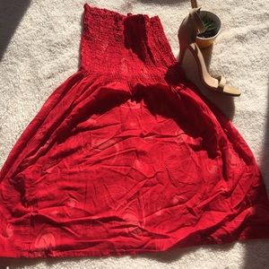 Red dress